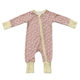 Baby Girl Long Sleeve Zip Romper in Mini Daisy