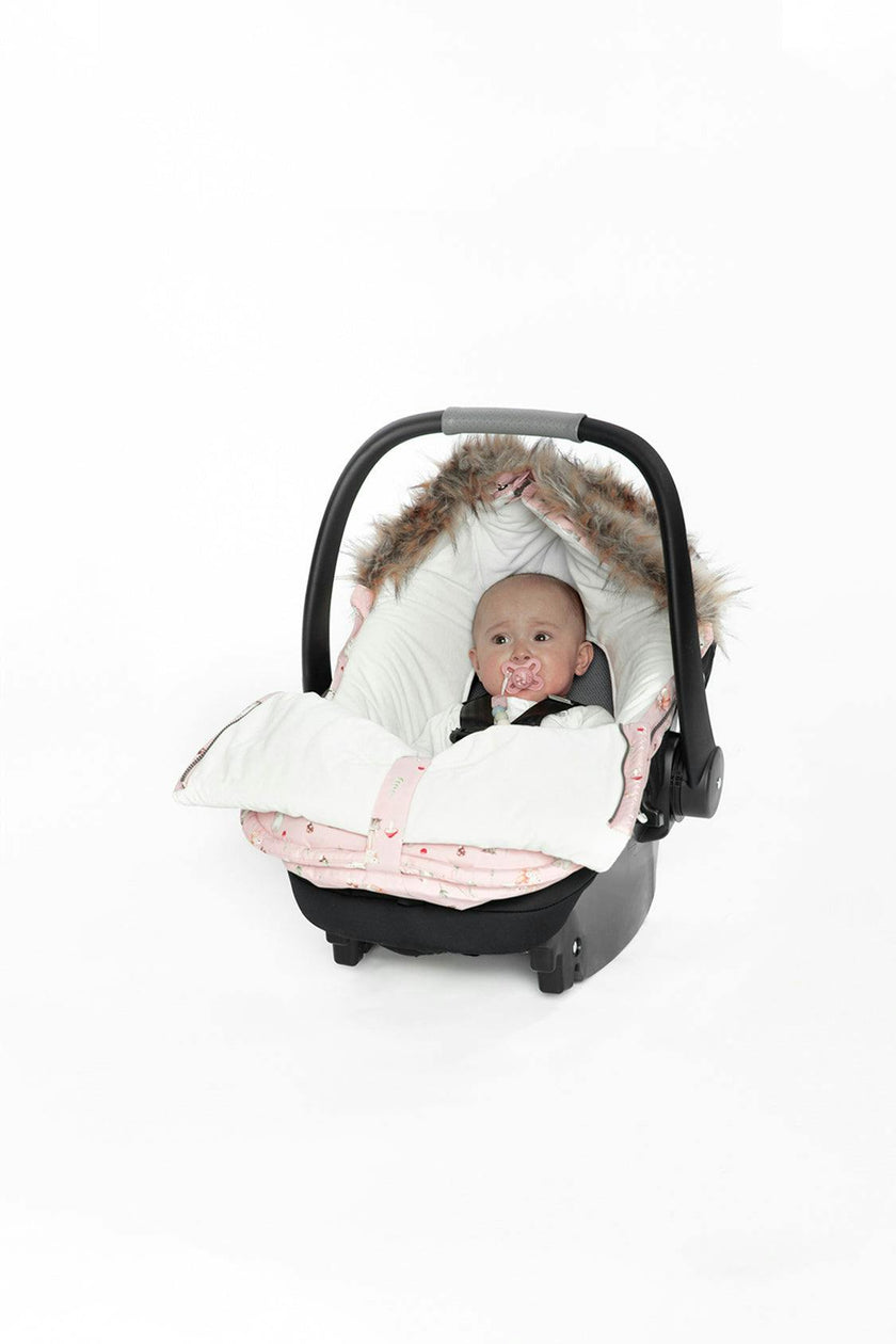 Bunting Bag For Car Seats & Strollers Pink Animal Print