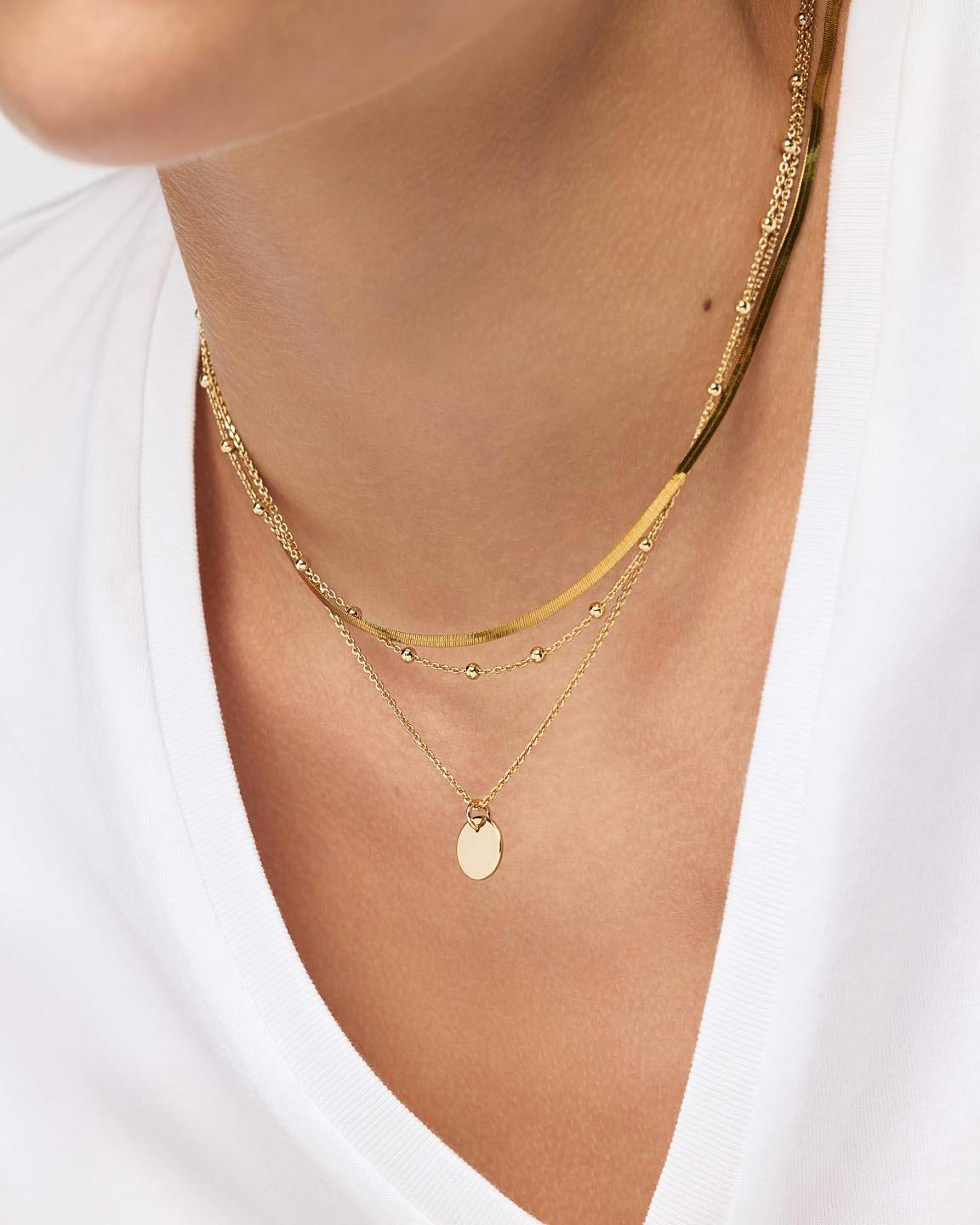 Coin Necklace Set - Willow