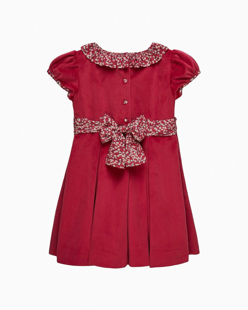 Velvet Party Dress in Red Misti Valeria