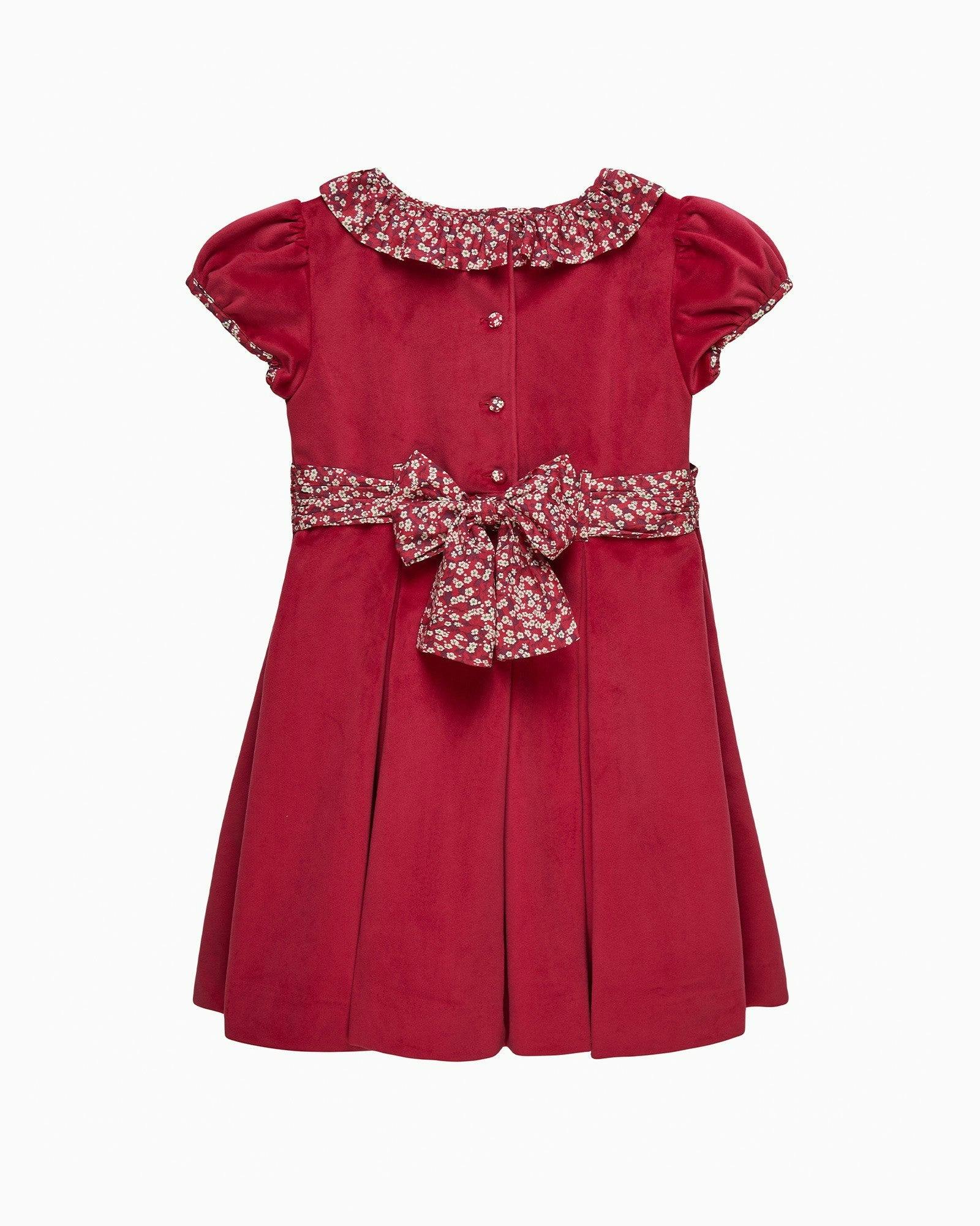 Velvet Party Dress in Red Misti Valeria