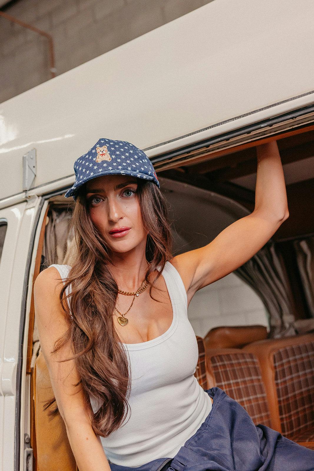 TEDDY BEAR STAR BASEBALL CAP