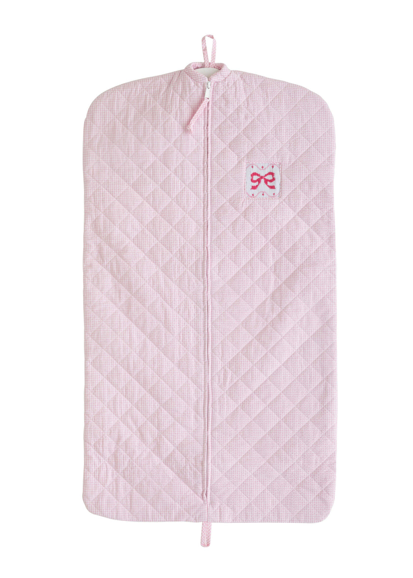 Quilted Luggage - Pink Bow