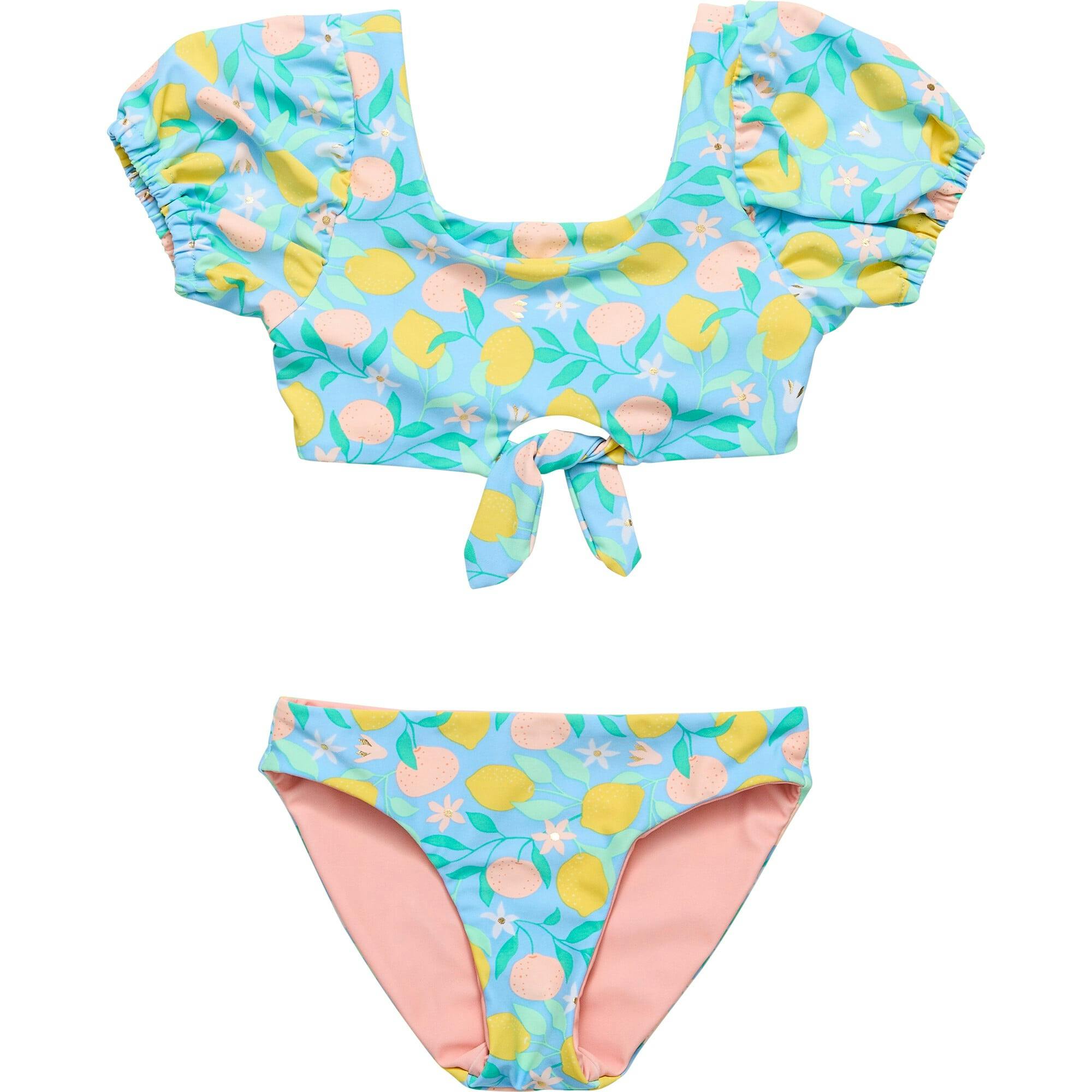 Lemon Drops Knot Front Bikini