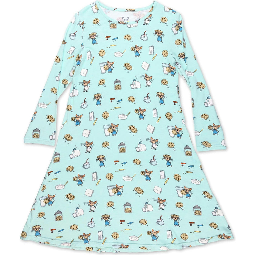 If You Give a a Cookie Bamboo Girls' Long Sleeve Dress
