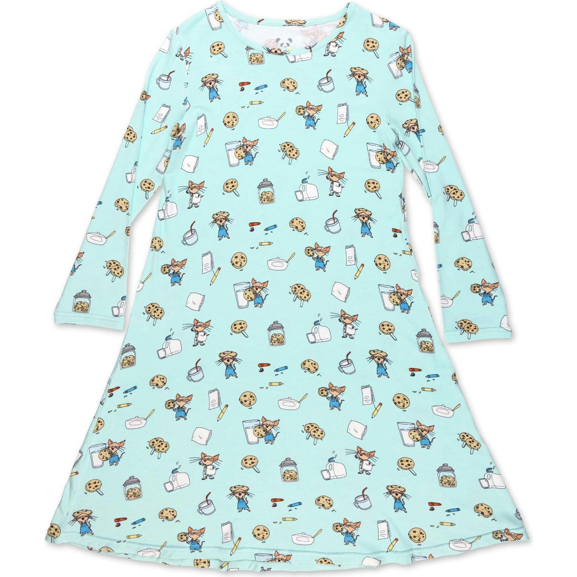 If You Give a a Cookie Bamboo Girls' Long Sleeve Dress