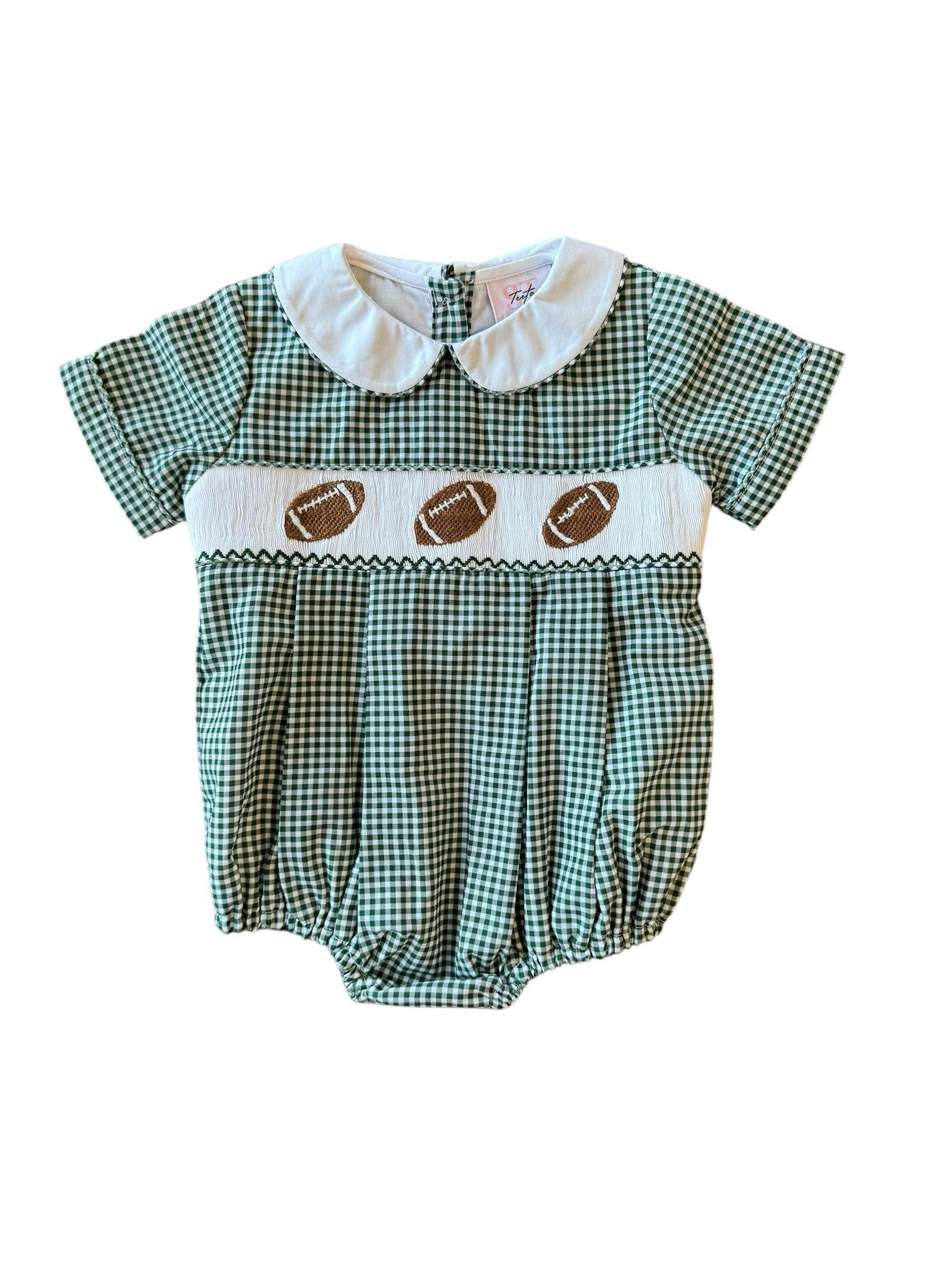 Green Gingham Football - Noah Bubble