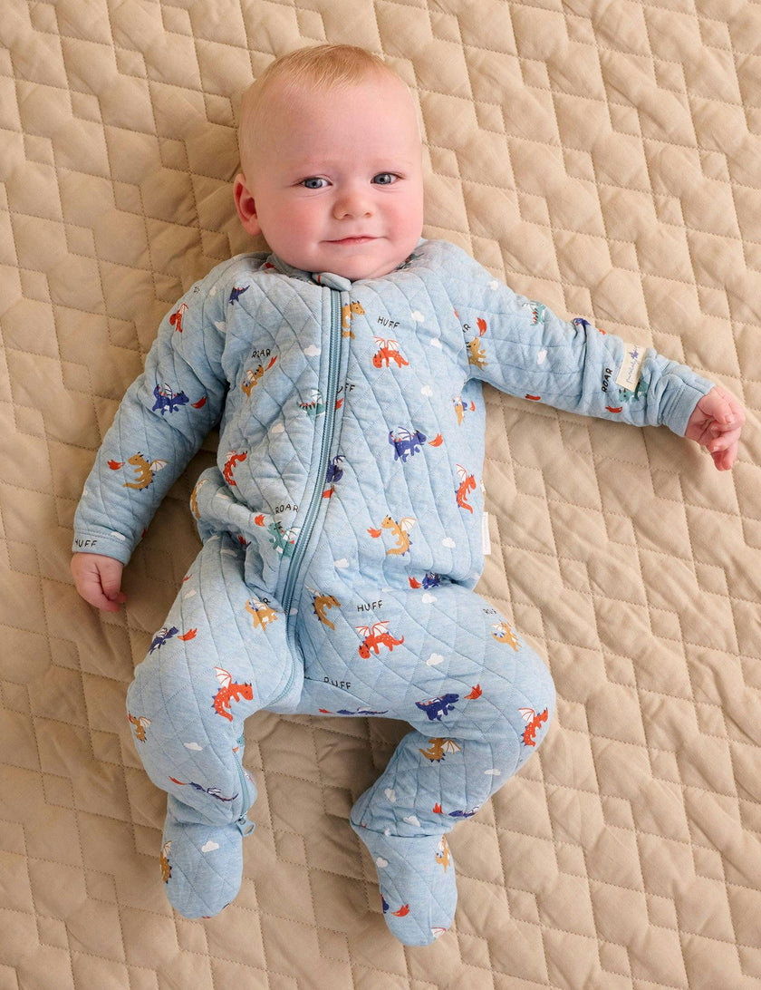 Quilted Growsuit Dragon Print