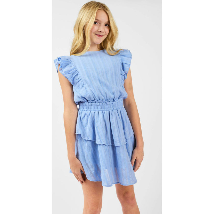 Gigi Dress Blue/Gold