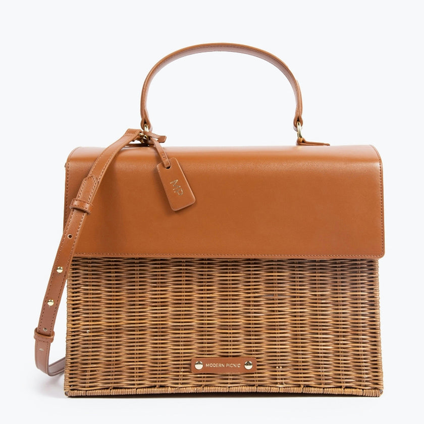 THE LARGE LUNCHER - BROWN WICKER