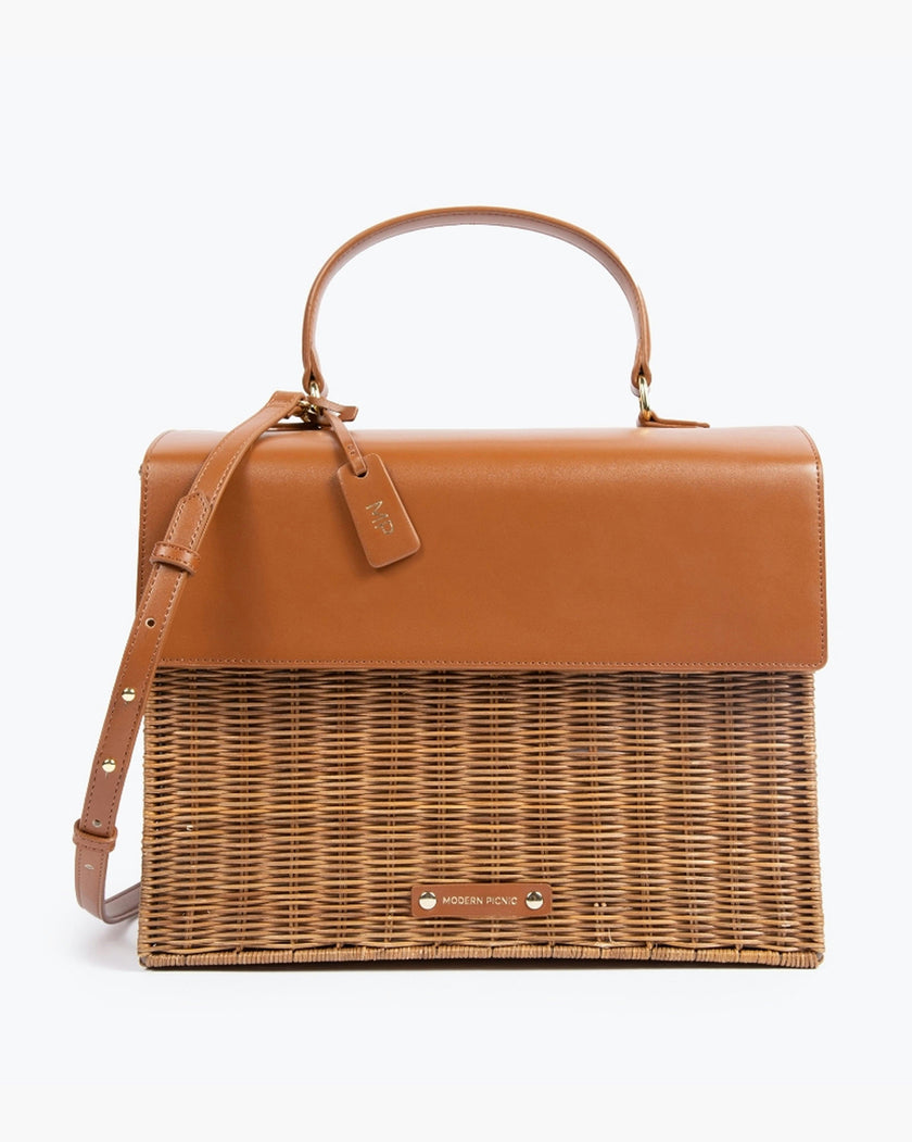 THE LARGE LUNCHER - BROWN WICKER