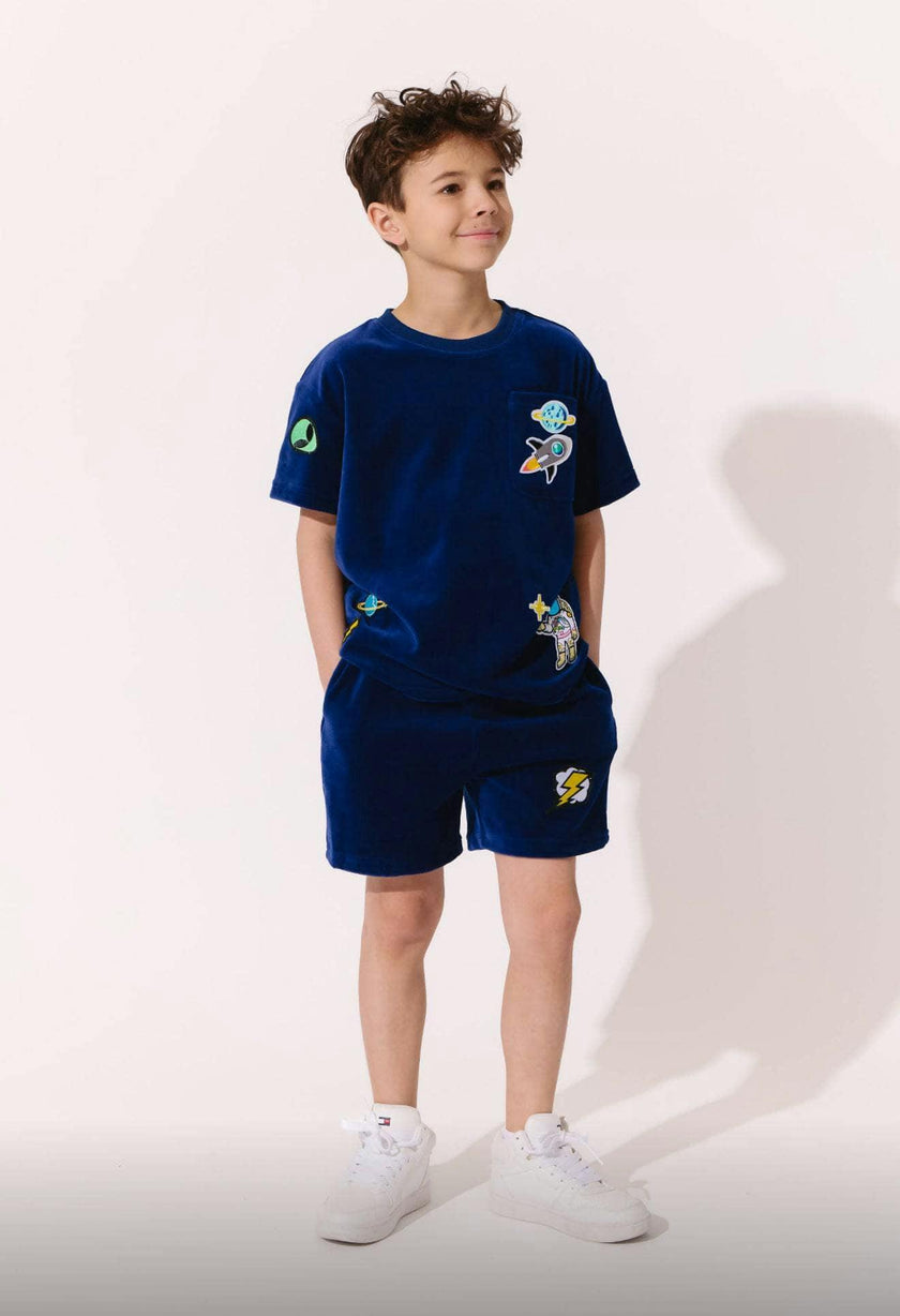 Space Patches Velour Set