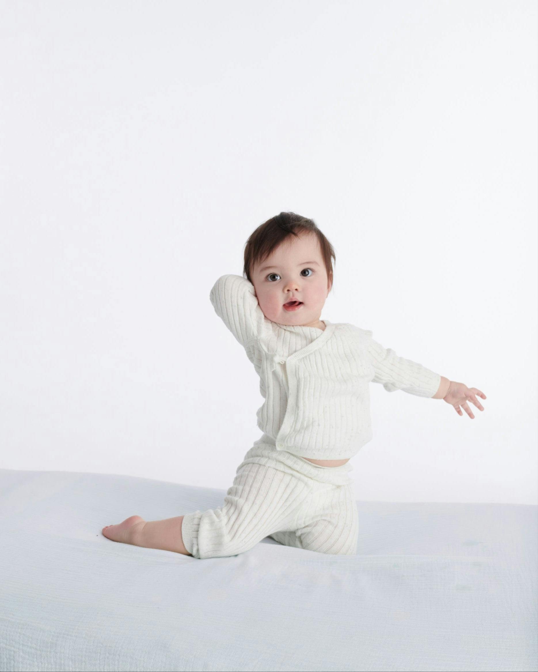 Cotton Wrap Top - Ribbed