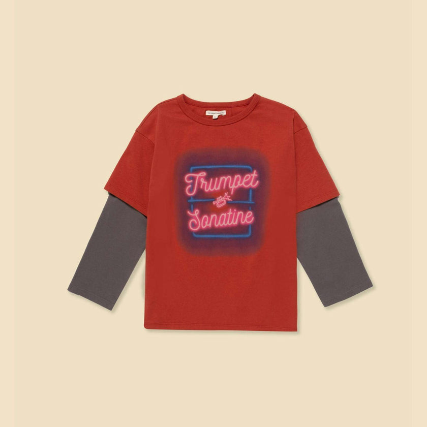 Organic Skater Tee in Rhythm Red