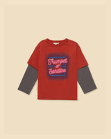 Organic Skater Tee in Rhythm Red