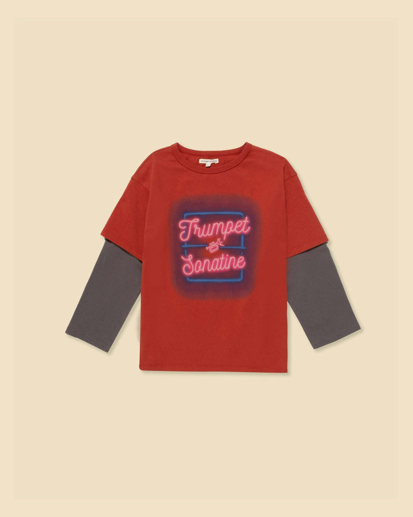 Organic Skater Tee in Rhythm Red