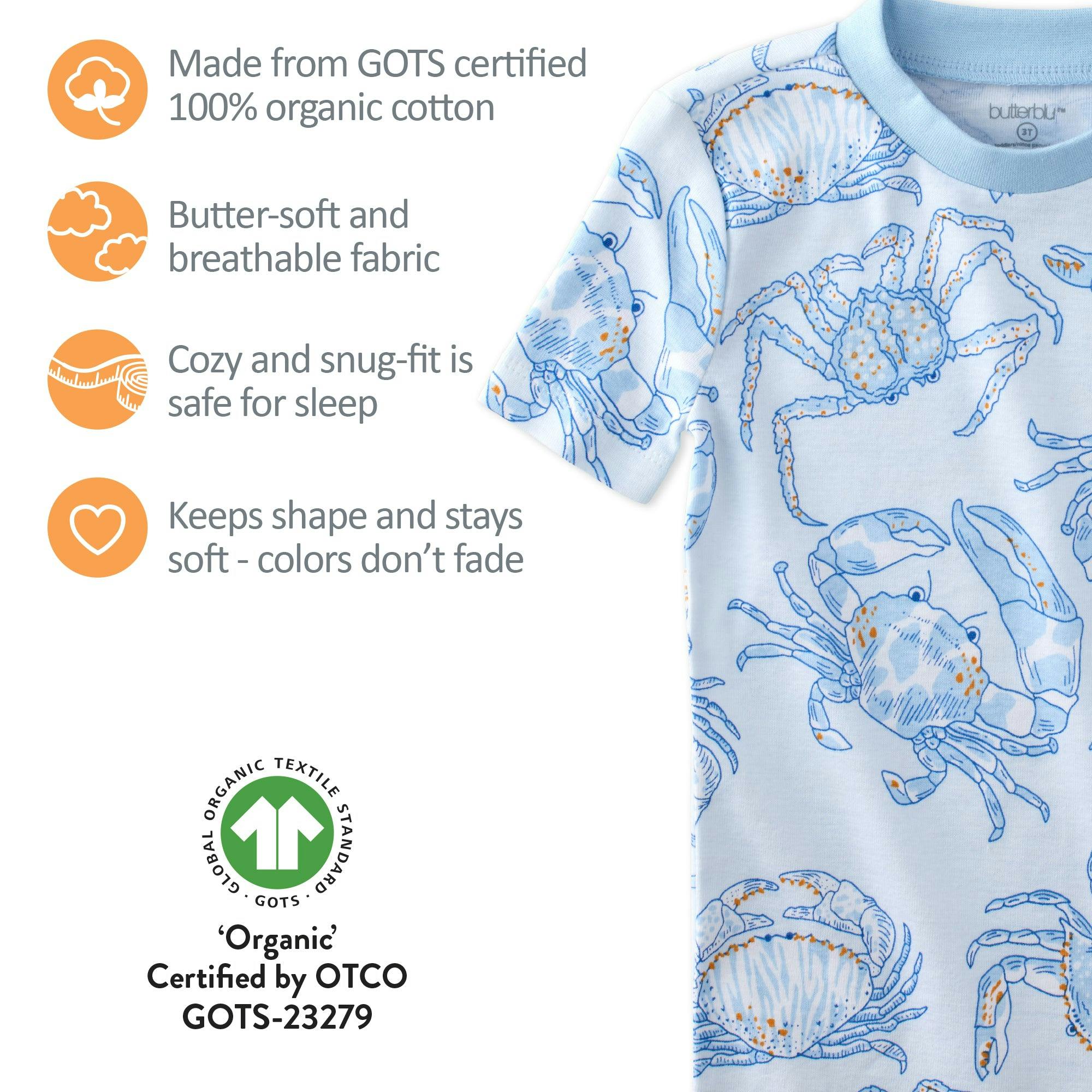 SHADE Snug-fit 2-Piece Toddler Pajamas for Boys & Girls