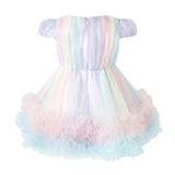 Rainbow Tulle Party Dress