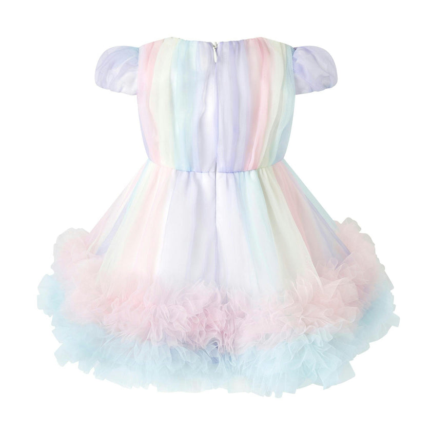 Rainbow Tulle Party Dress