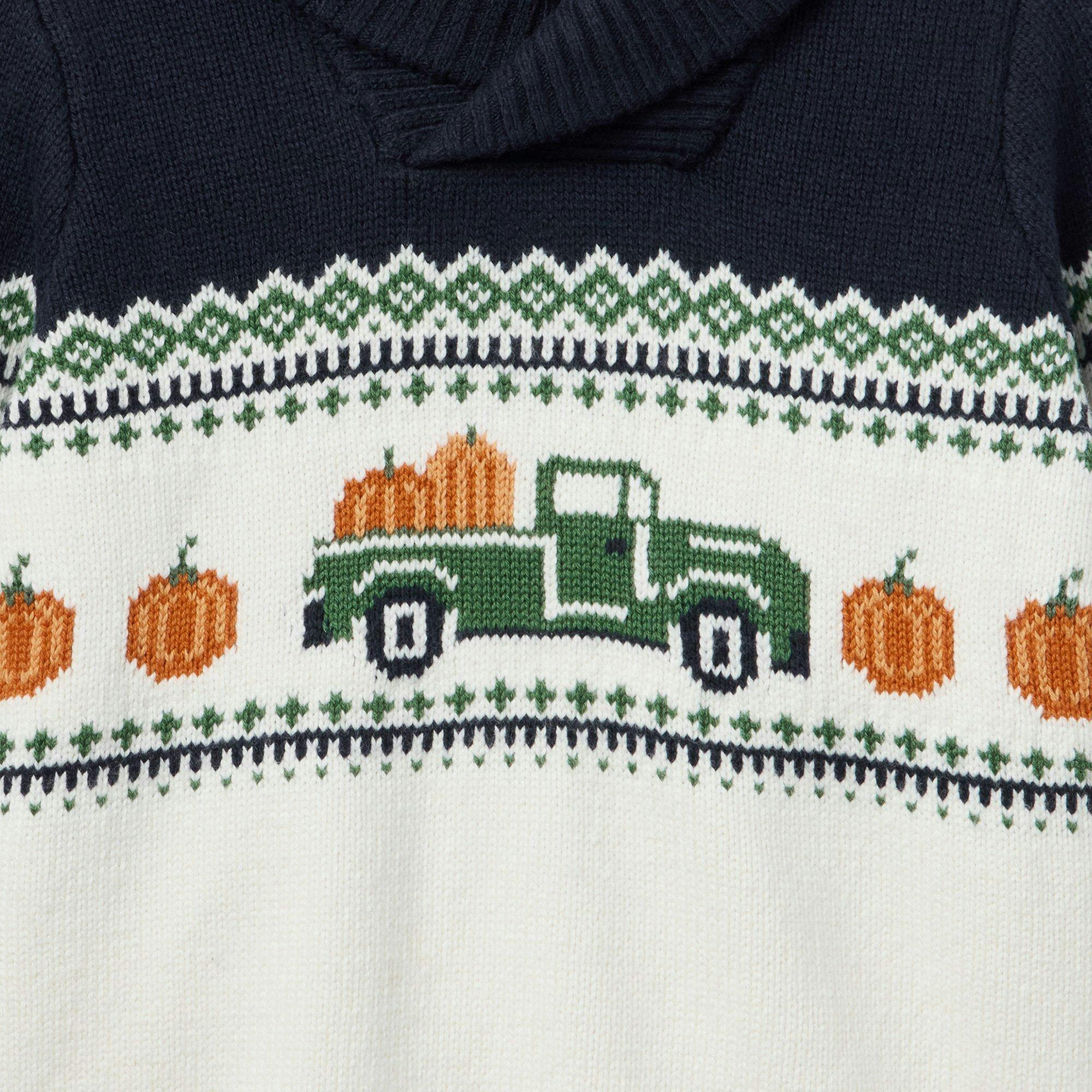 The Pumpkin Fair Isle Sweater, multicolor