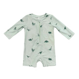 Baby Boy One-Piece Rash Guard Swimsuit in Dinosaur