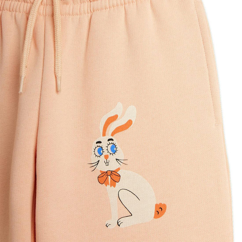 MINI RODINI Vintage Rabbits Sweat Set - Pink