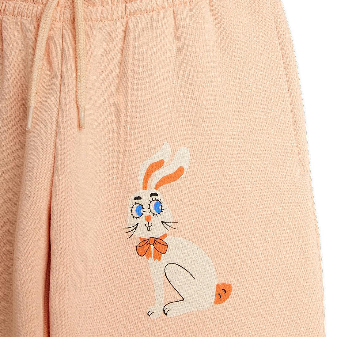 MINI RODINI Vintage Rabbits Sweat Set - Pink
