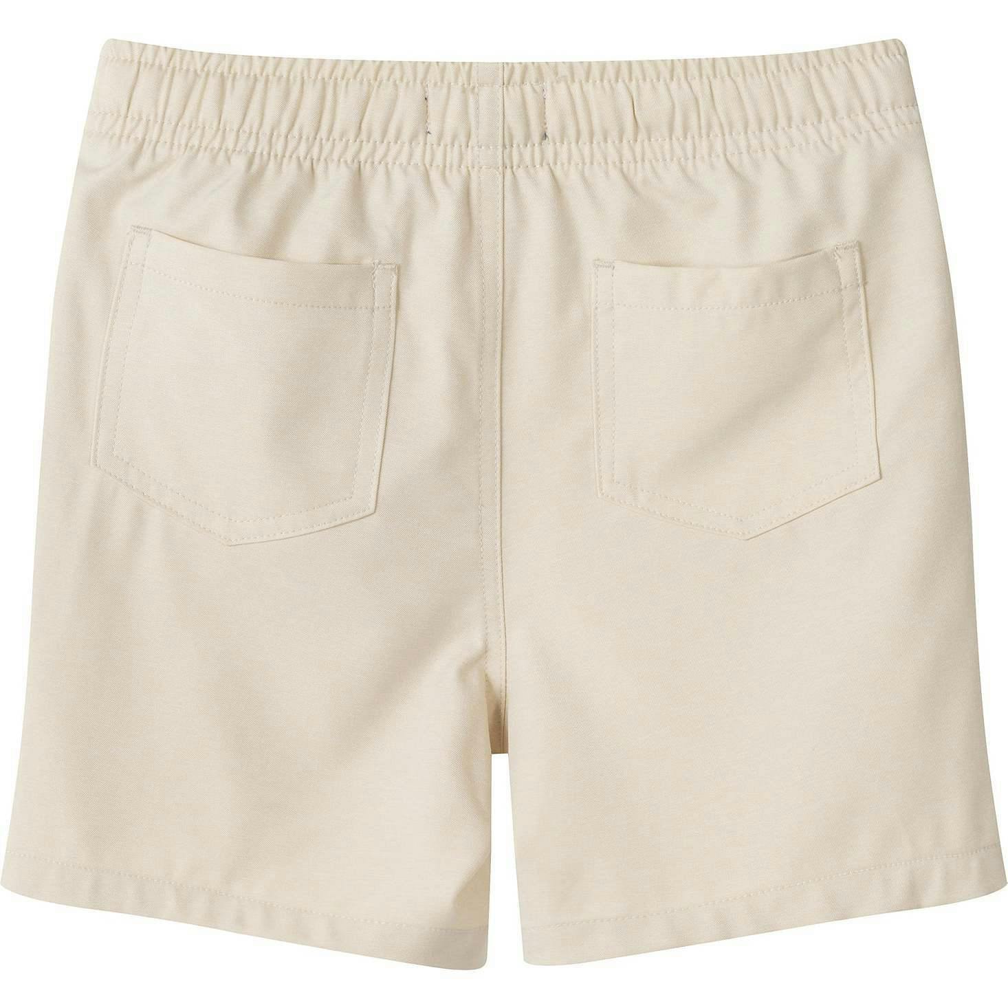 Boys Beige Textured Linen Shorts | Beige