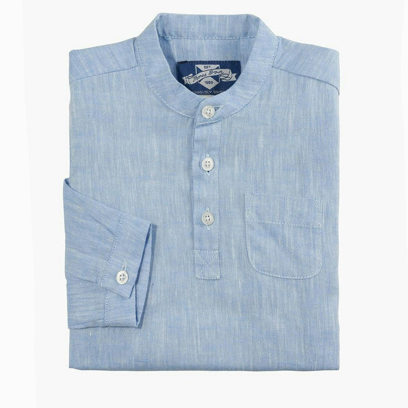 Baby Oscar Shirt in Pale Blue