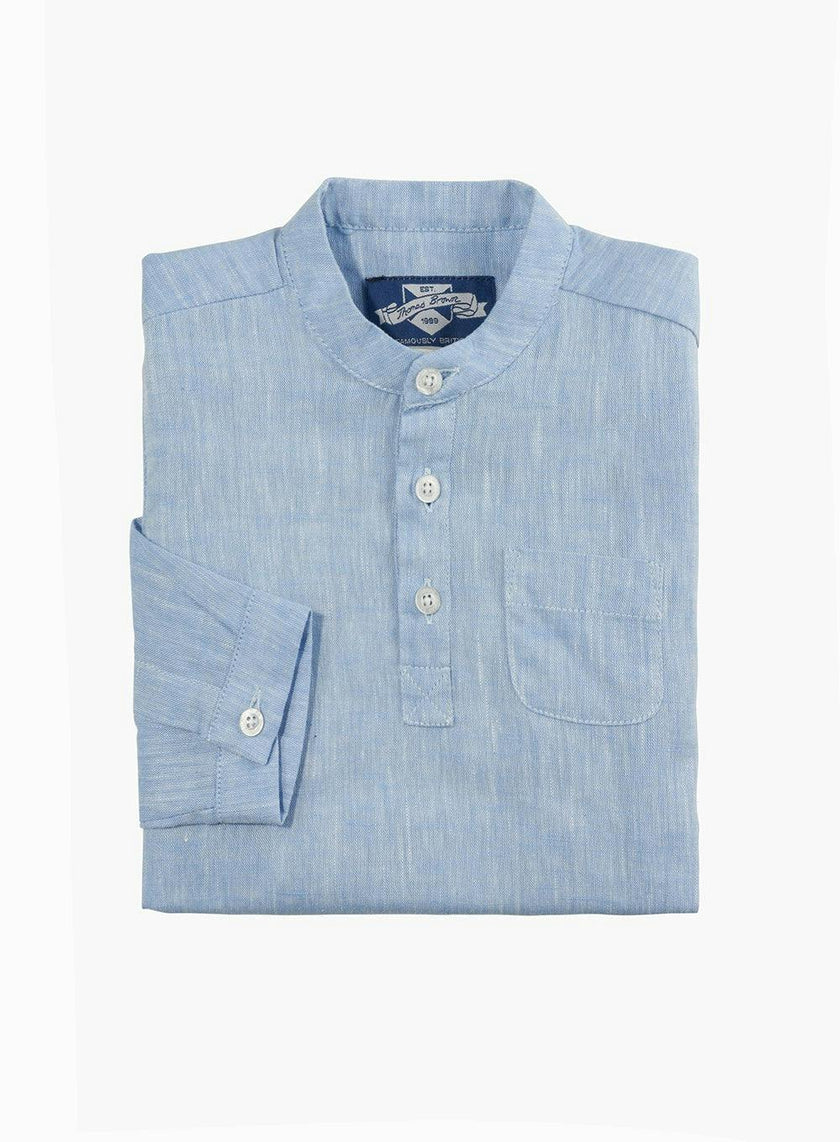 Baby Oscar Shirt in Pale Blue