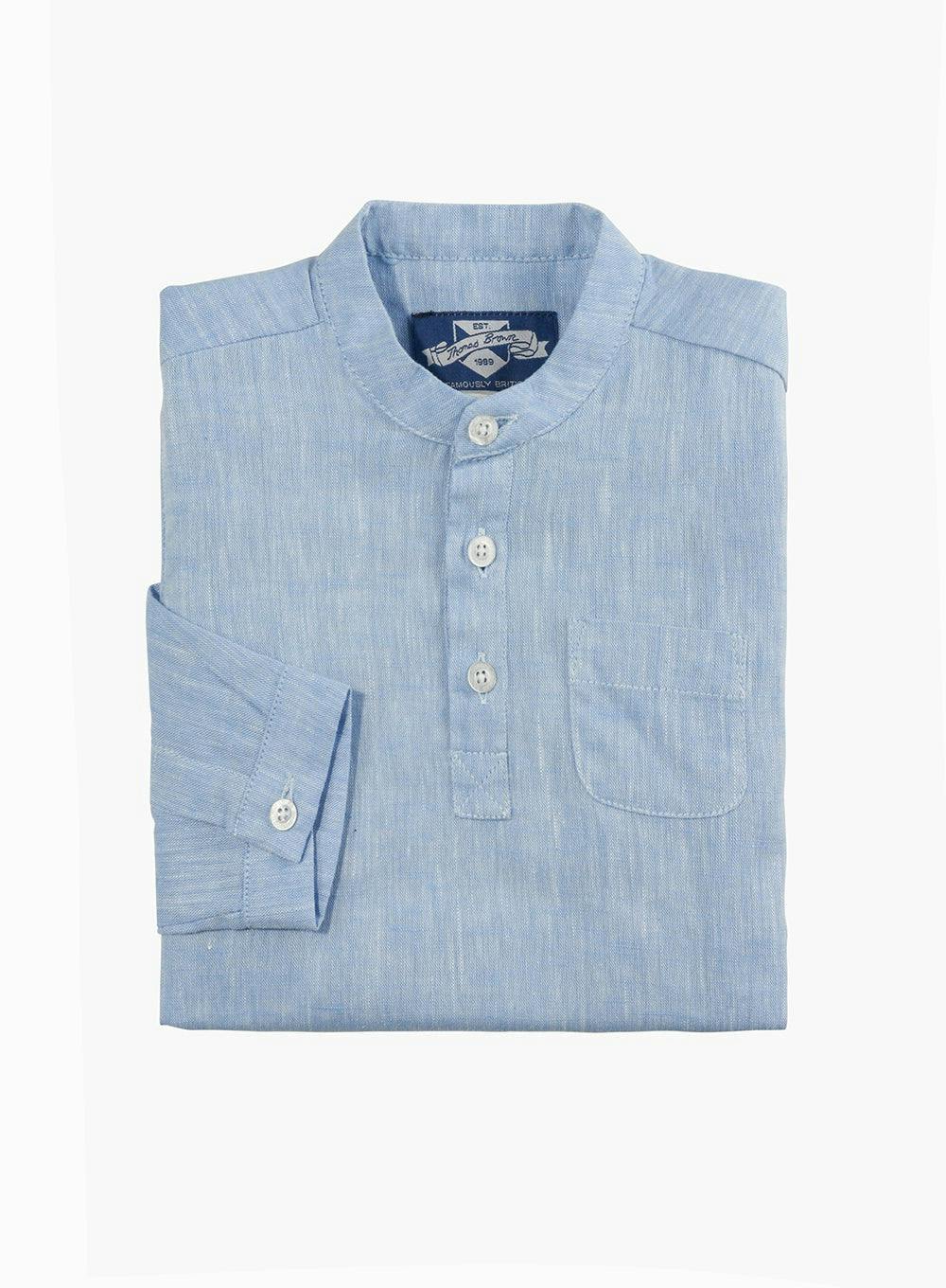Baby Oscar Shirt in Pale Blue