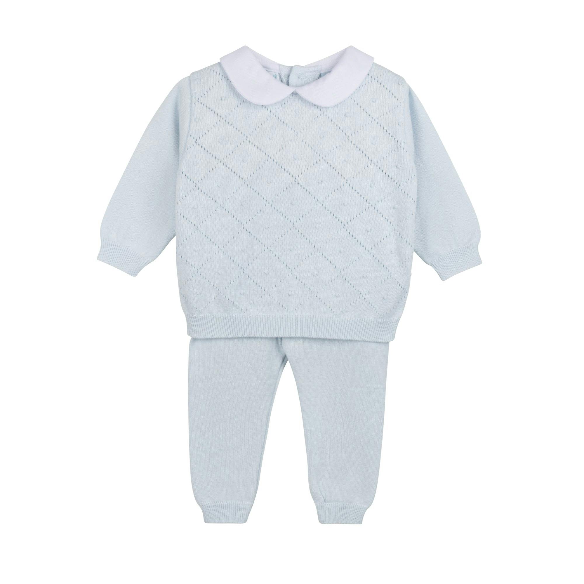Boys Peter Pan Diamond Knit Set
