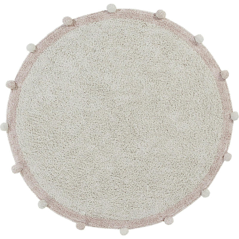 Bubbly Round Washable Rug