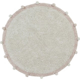 Bubbly Round Washable Rug