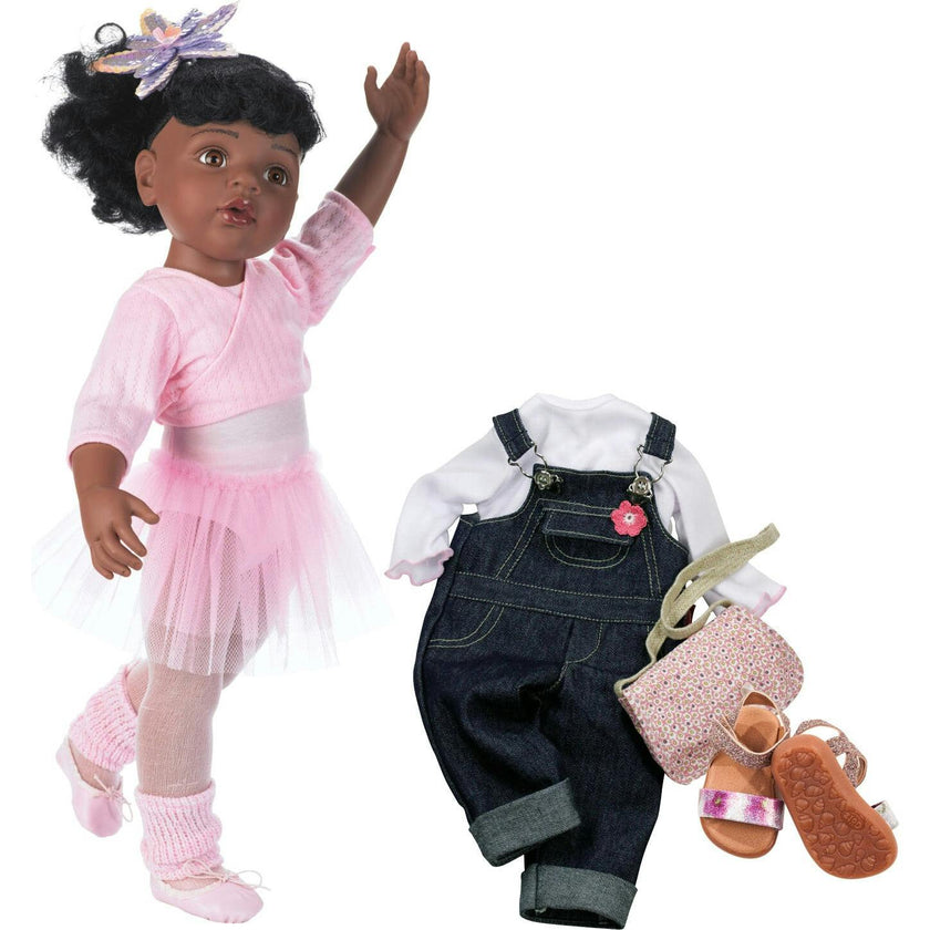 Hannah at The Ballet - 19.5" African American Poseable Doll with Extra Outfit