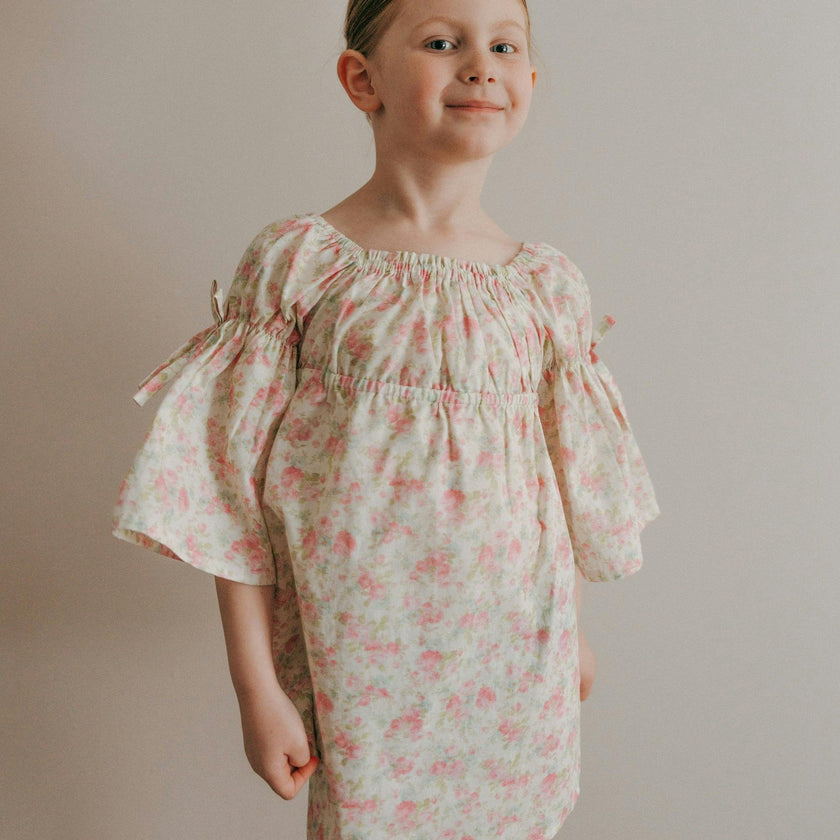 Kennedi Bell Sleeve Dress |Pink Blossom