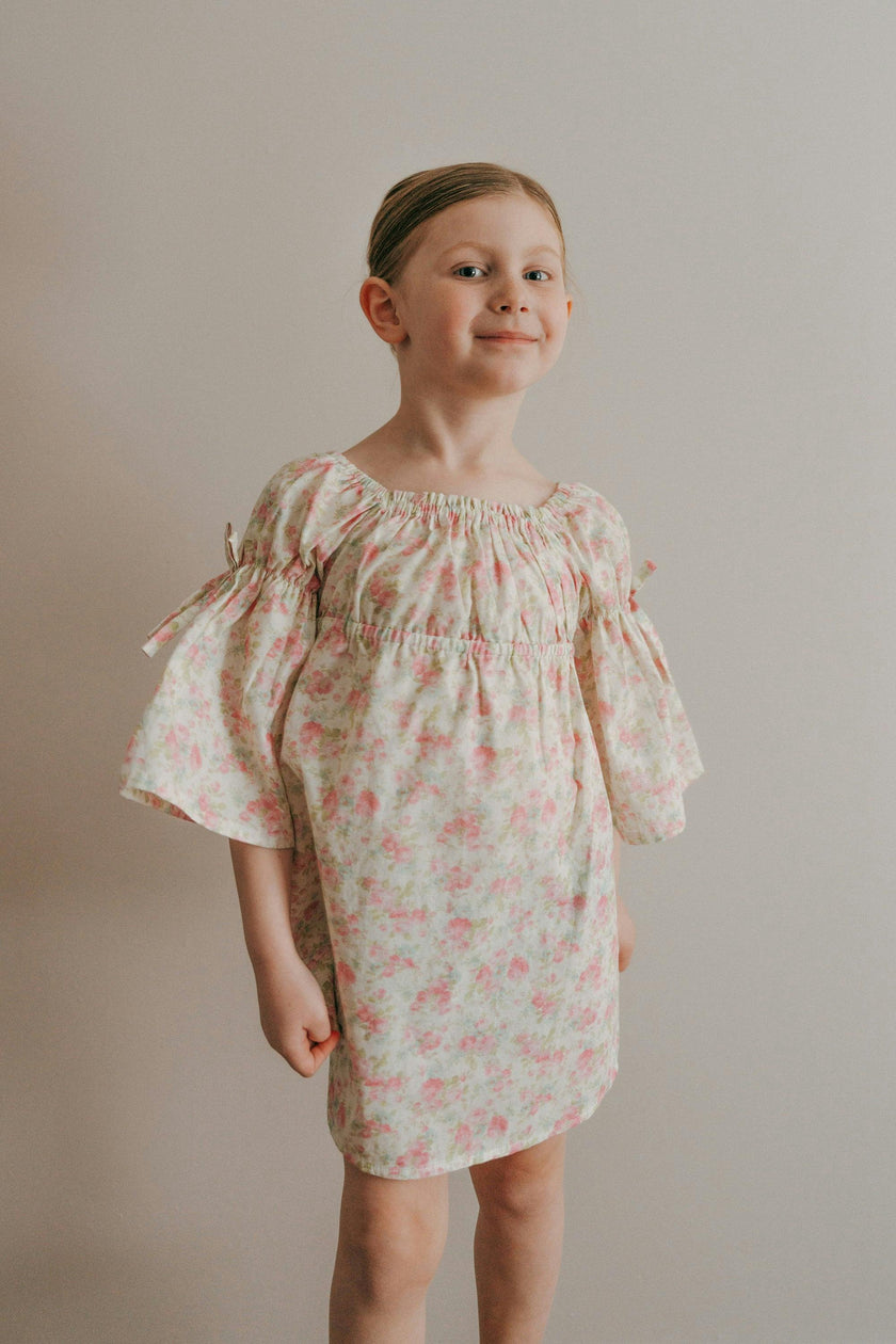 Kennedi Bell Sleeve Dress |Pink Blossom