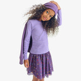 Kids tutu skirt in rainbow dots