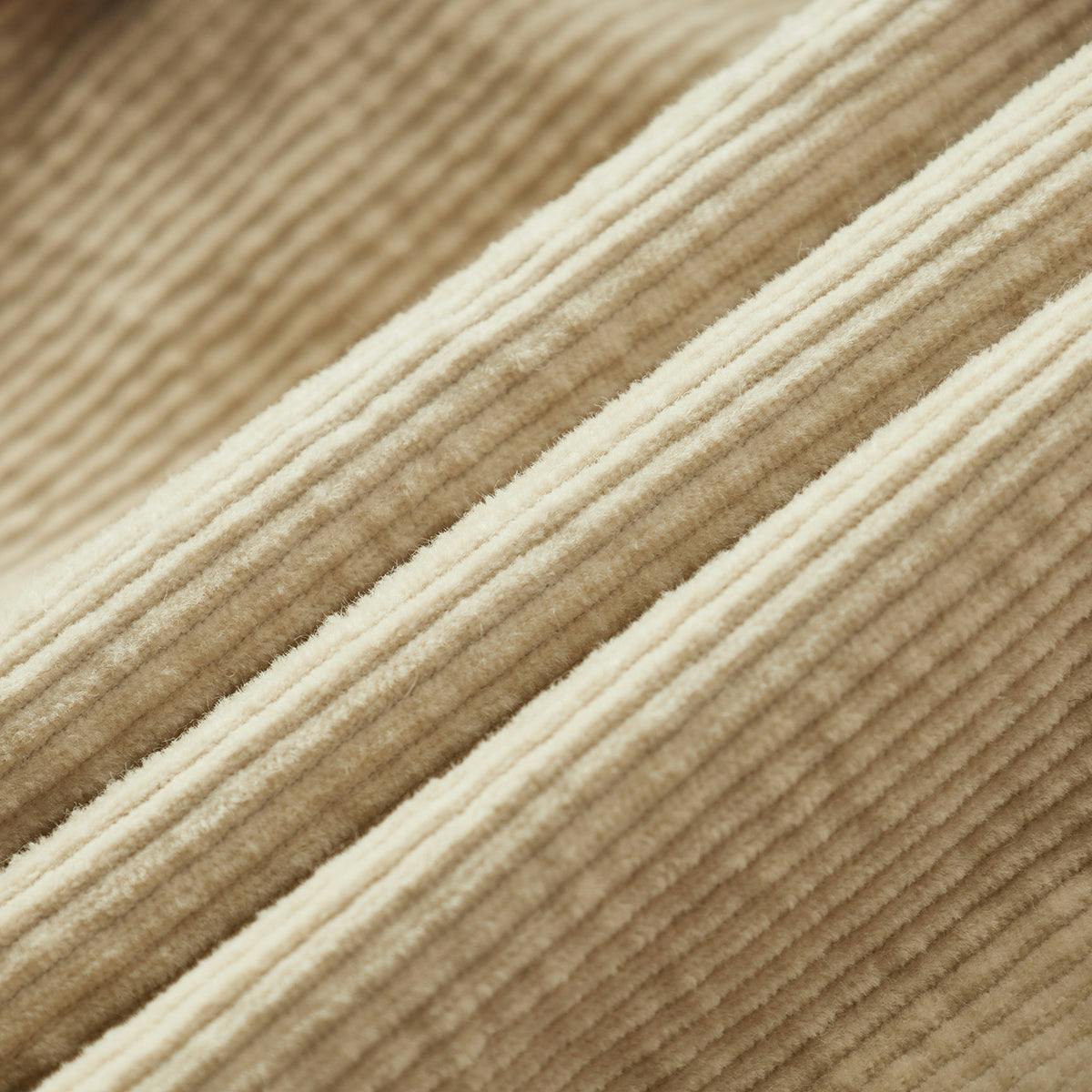 Beige Corduroy Sherpa Reversible Jacket