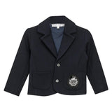 Ponte Suit Button Front Pockets Jacket