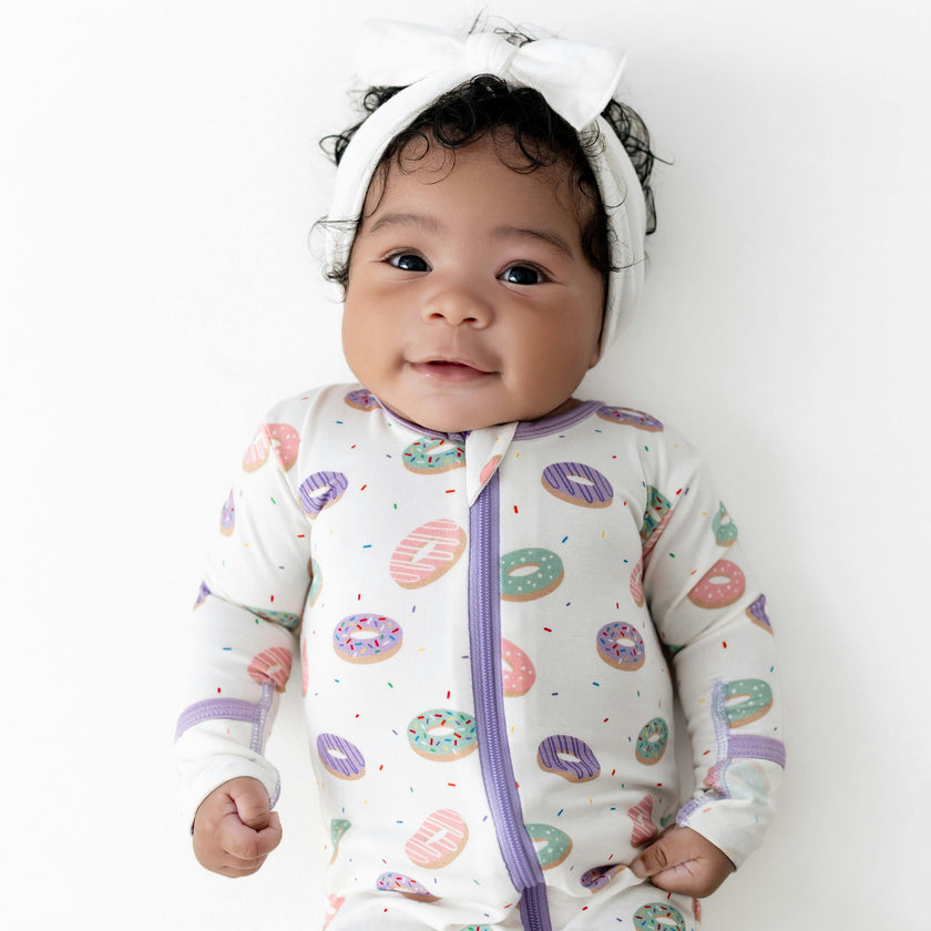 Donuts Zippered Footie
