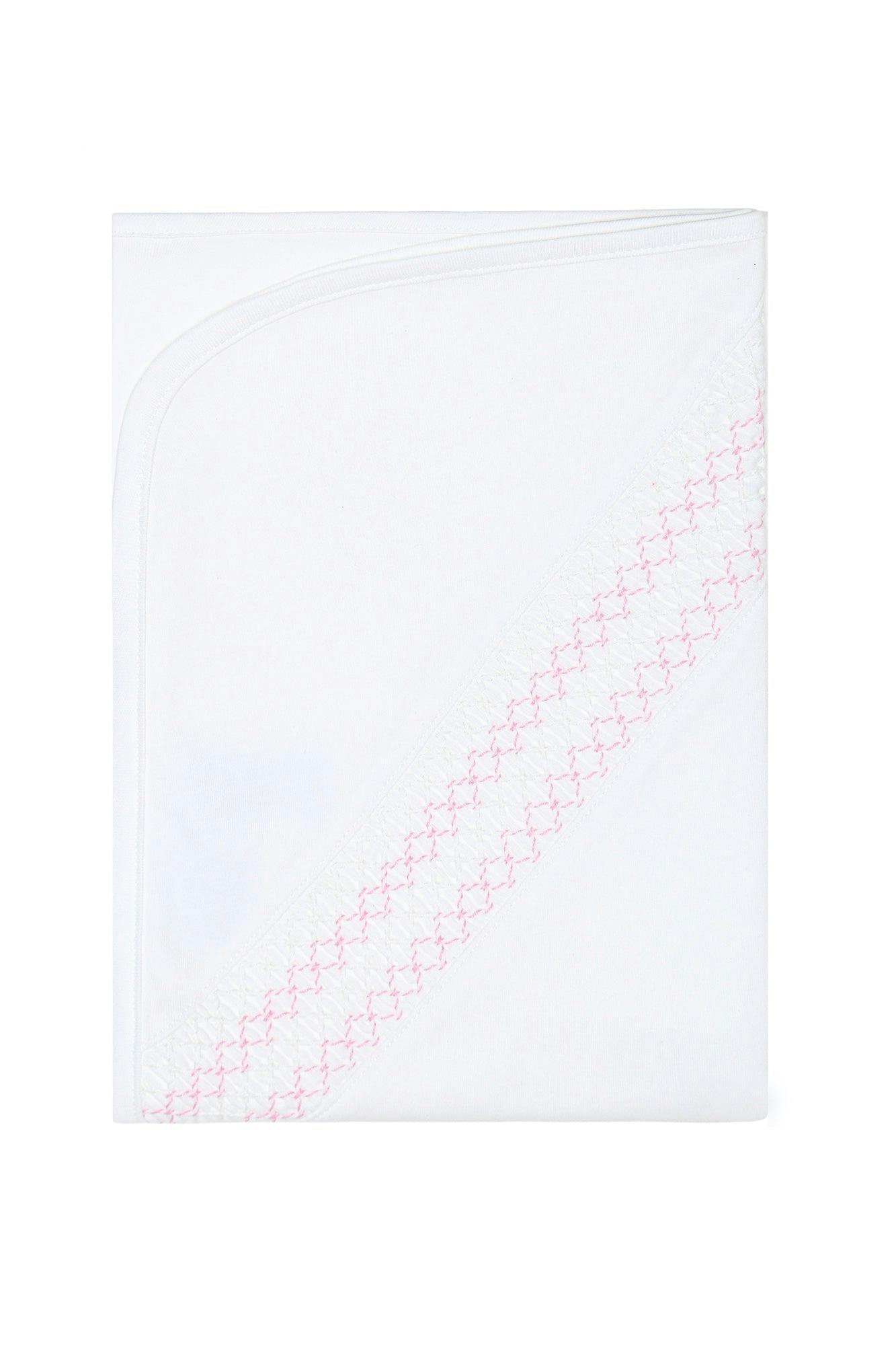 Signature Smocked Girls Receiving Blanket