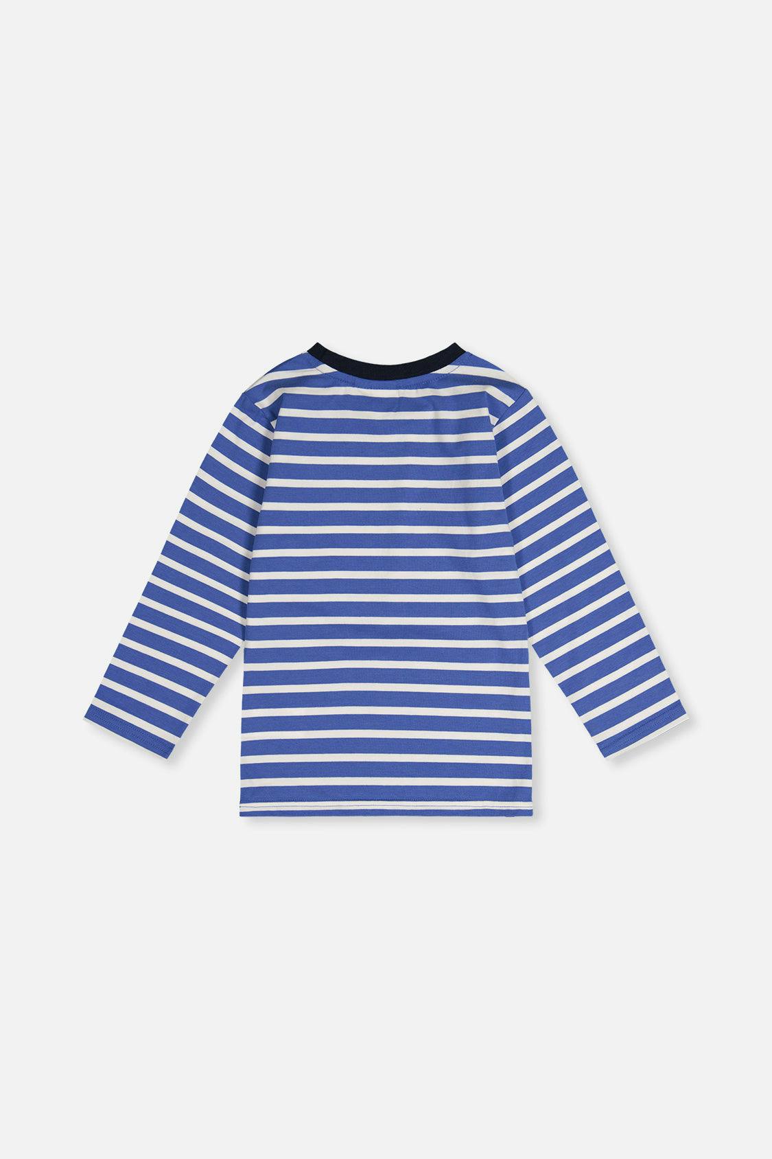 Long Sleeve T-Shirt Blue And White Stripes