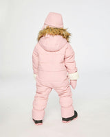 Baby Snug One Piece Snowsuit Adapted For Car Seats Pale Dusty Pink