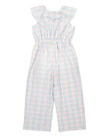 Plaid Seersucker Jumpsuit