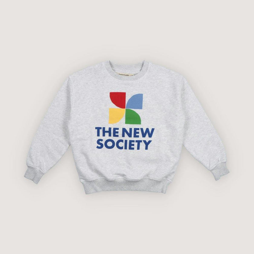 TNS Logo Sweatshirt Light Grey Melange