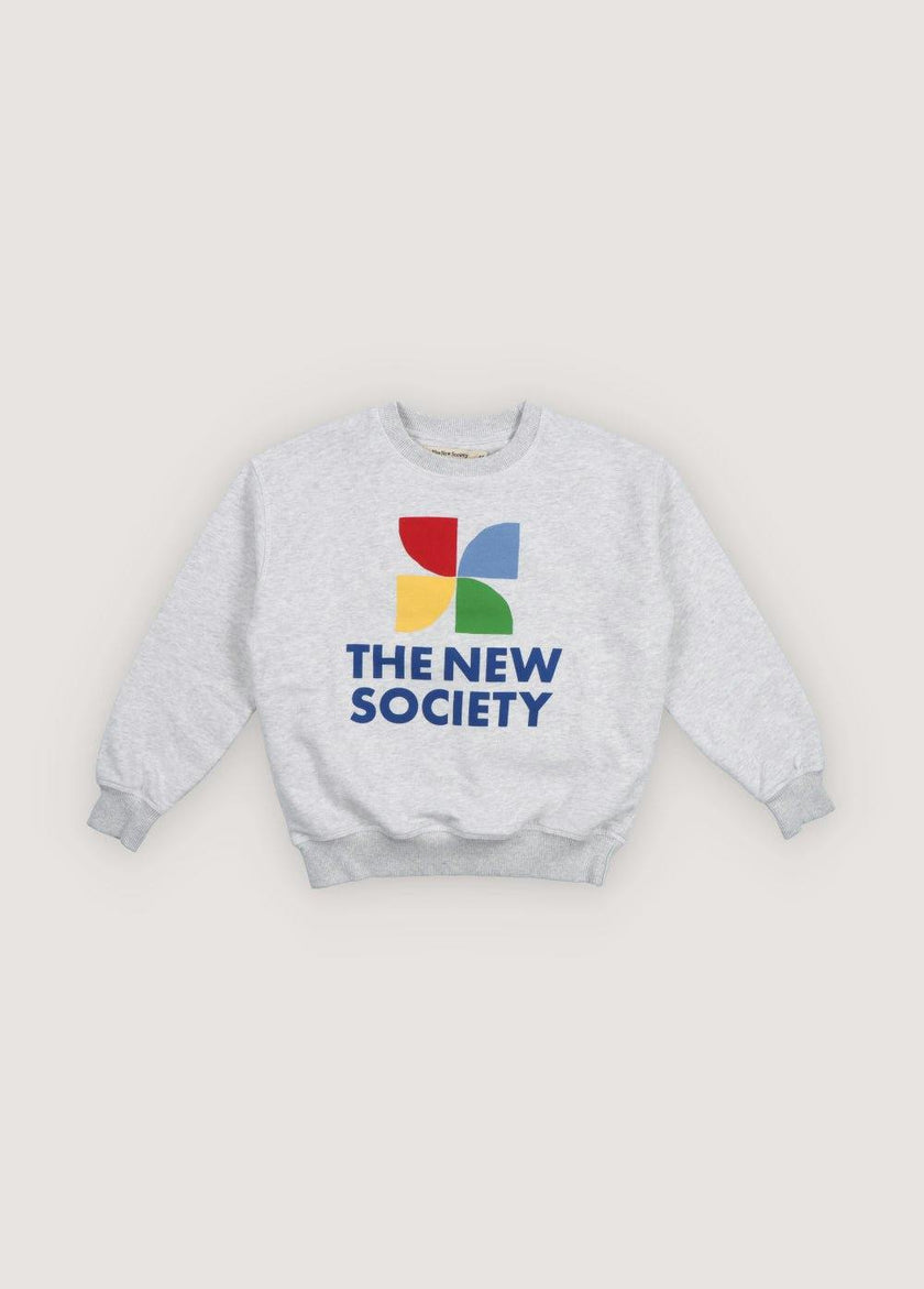 TNS Logo Sweatshirt Light Grey Melange