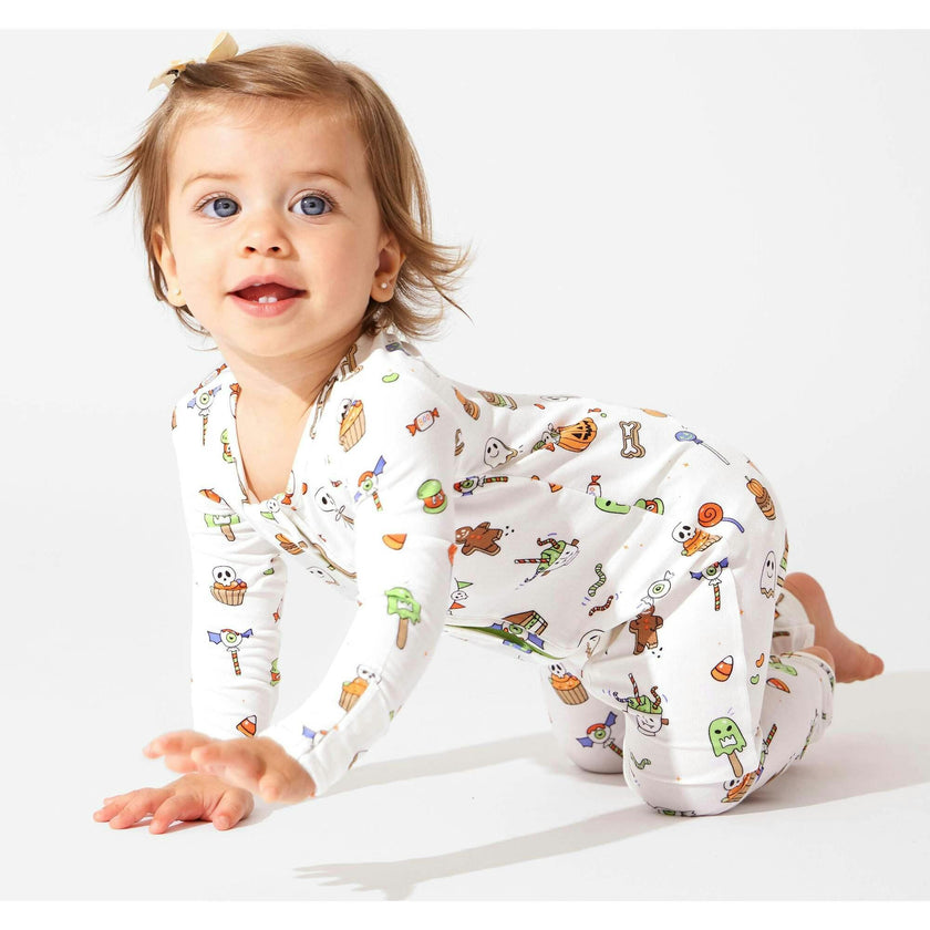 Halloween Treats Bamboo Convertible Footie
