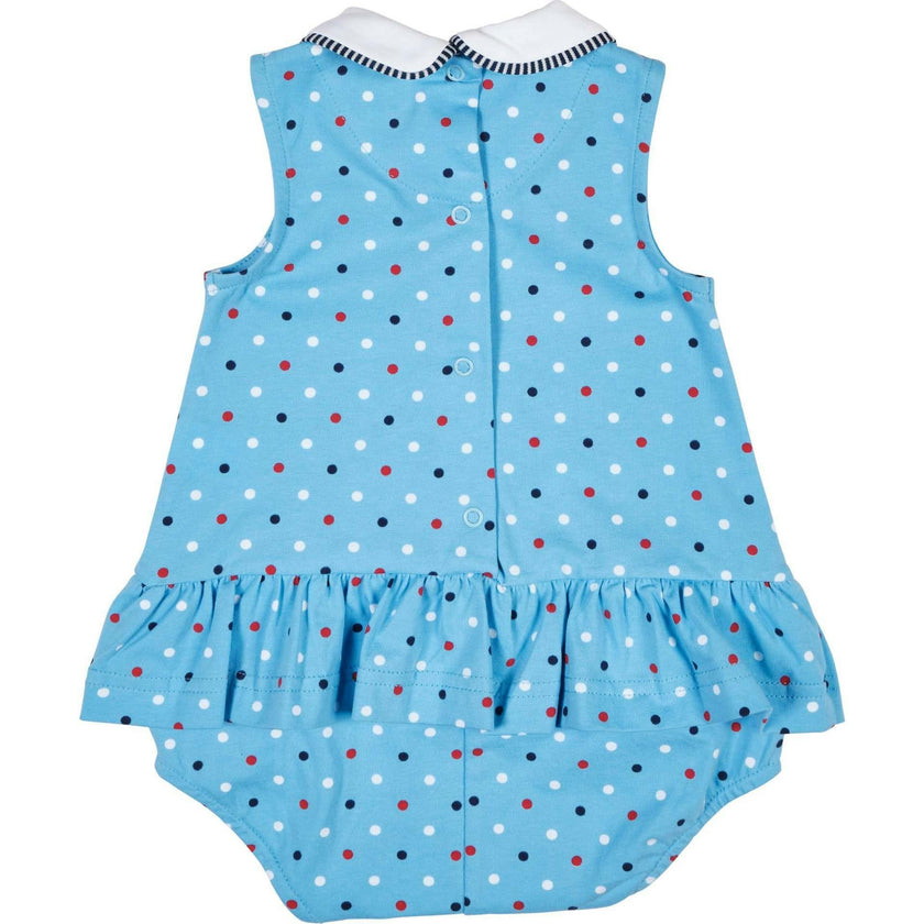 Printed Knit Romper With Flowers