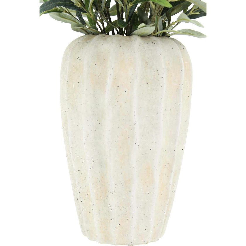 30" Faux Olive Arrangement in Artisan Vase